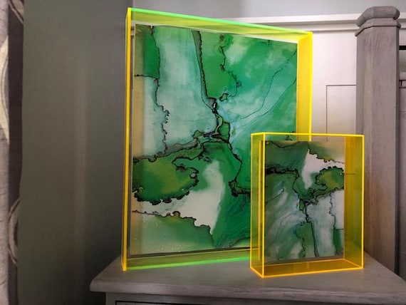Sale-Neon Yellow Shadowboxes