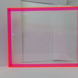 Pink Neon Acrylic Shadowbox