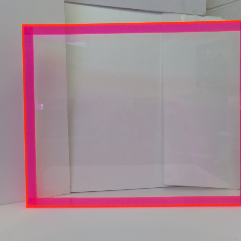 Neon Orange Mini Acrylic Frame