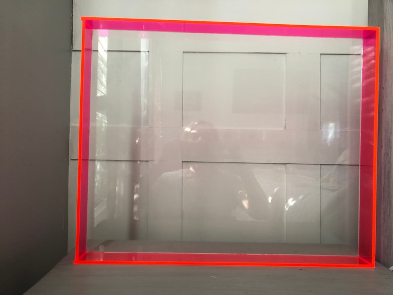 Pink Neon Acrylic Shadowbox - Etsy