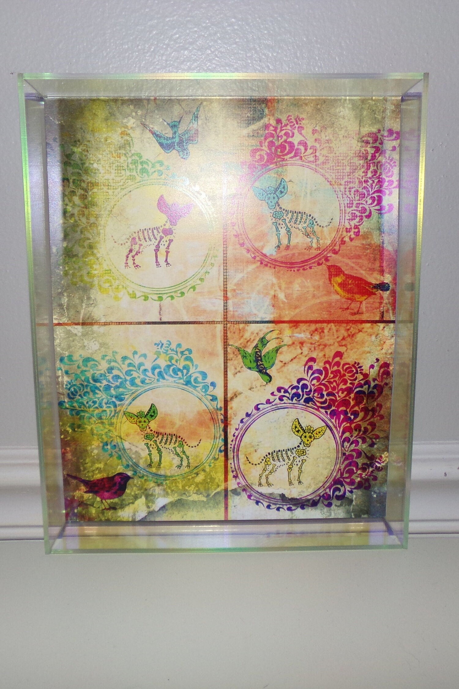Custom Iridescent Acrylic Frame Etsy
