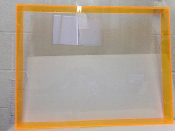 Orange Neon Acrylic Shadowbox