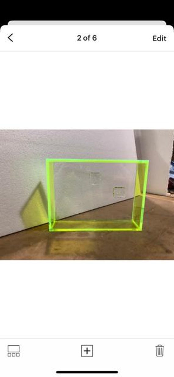 Sale-Green Neon Acrylic Shadowbox