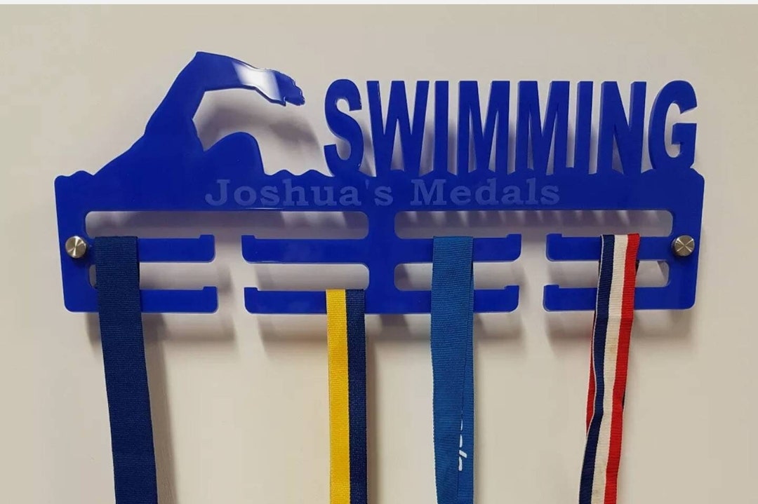 Swimming Medal Hanger Medal Display 2 Tier 5mm Thick Acrylic Etsy UK