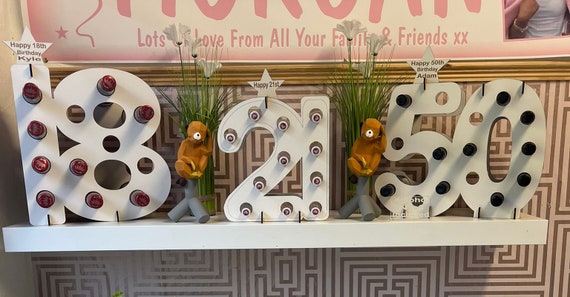 Beer or small wine bottle birthday holder for 18th 21st 30th 40th 50th 60th gift for him or her great birthday idea
