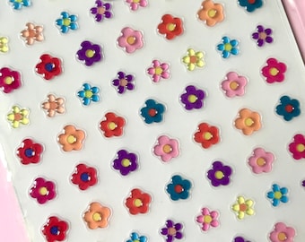 Flower Nail Sticker /Woman Bad Girl Self Adhesive Nail Decals/ Sexy nail/ Nail Adhesive