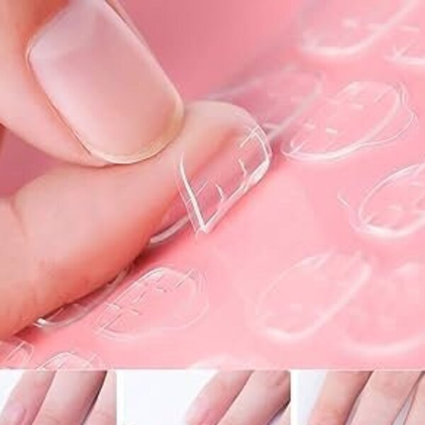 Double sided nail jelly sticker/ sticker for press on nail/ Supply craft for nails/Mother's day gift