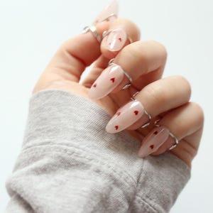 Wudu nail ring Halal Nails adjustable/ 10 pieces gold silver metallic black/ Free nail glue tape