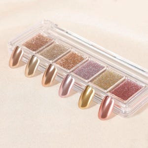 Chrom Spiegel Gold Kupfer Nagelpulver / Falsche Acryl DIY zu Hause