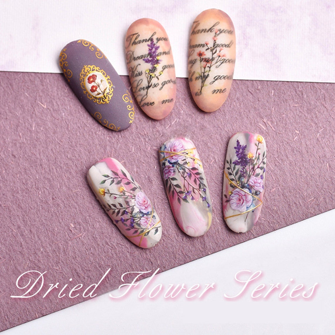 Little Flower Nail Decal Sticker/ Cute Floral Nail Art/ Wild Etsy