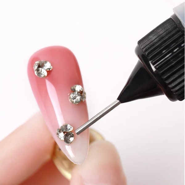 10ml UV nail glue /Nail accessories Adhesive/ Fast-dry for UV LED  Rhinestone False Tips Glue Manicure/ clear gel nail glueSelf Adhesive