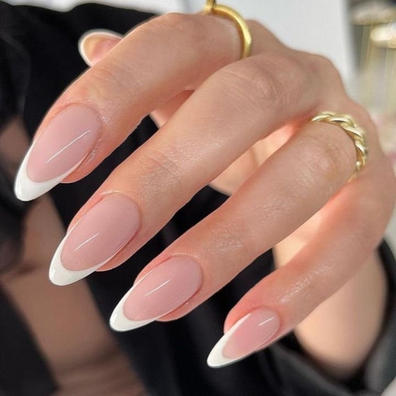 Almond online french nails