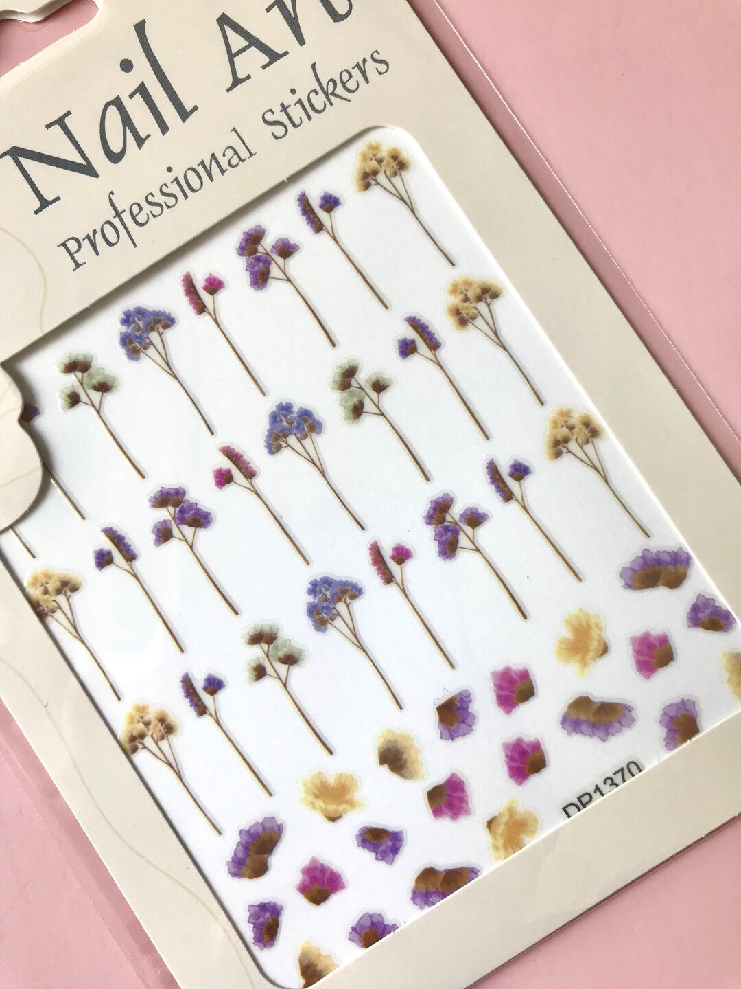 Wild Flower Nail Decal Sticker/ Cute Floral Nail Art/ Little Flower Nail Tattoo/ Nail Adhesive ...