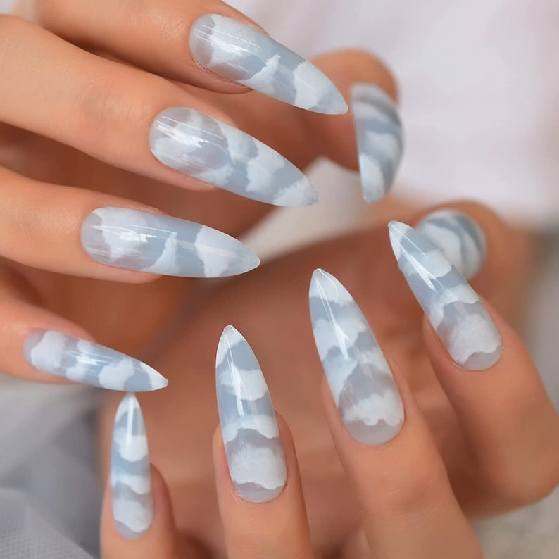 Cloud Nail Art Sticker