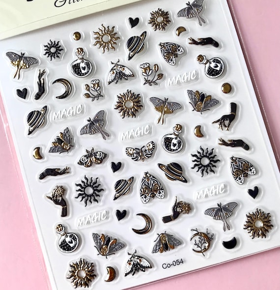 Ouija witch  nail sticker/ Nail Tattoo/ Halloween nail /Self Adhesive/ Halloween