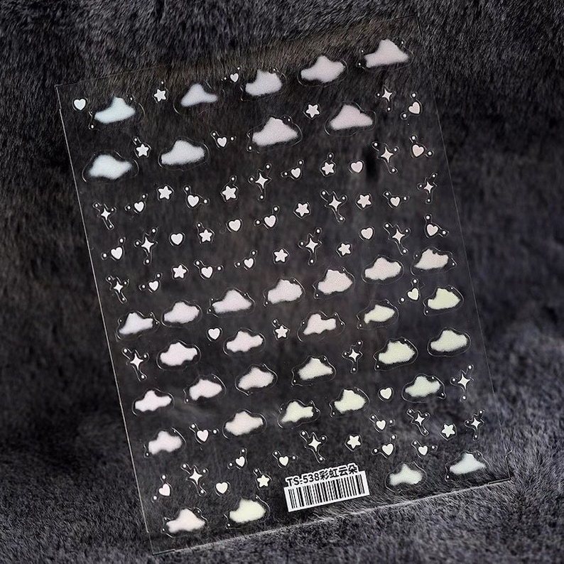 Cloud Nail Art Sticker