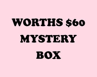 Mystery nail art box! Worth 60usd Nail sticker & charm/ Birthday Gift box/ Beauty box/ Surprise box/Mother's day gift