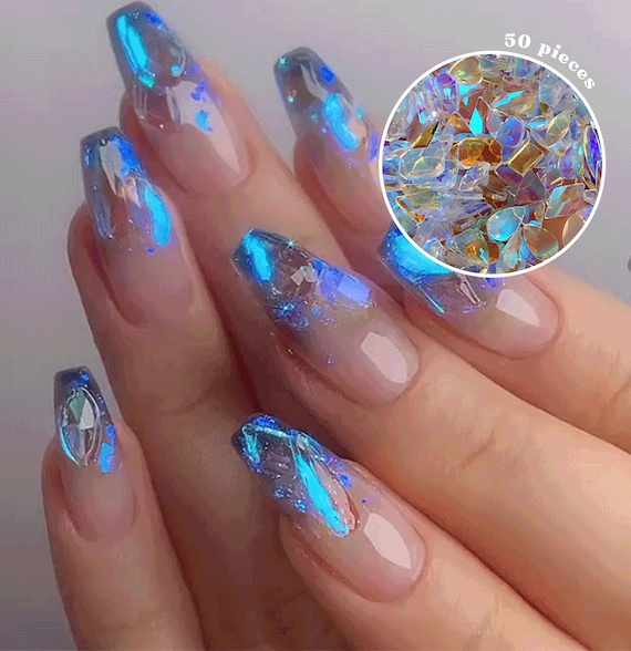 Nail Art Rhinestones Colorful Gem Bling Crystal Sticker Manicure