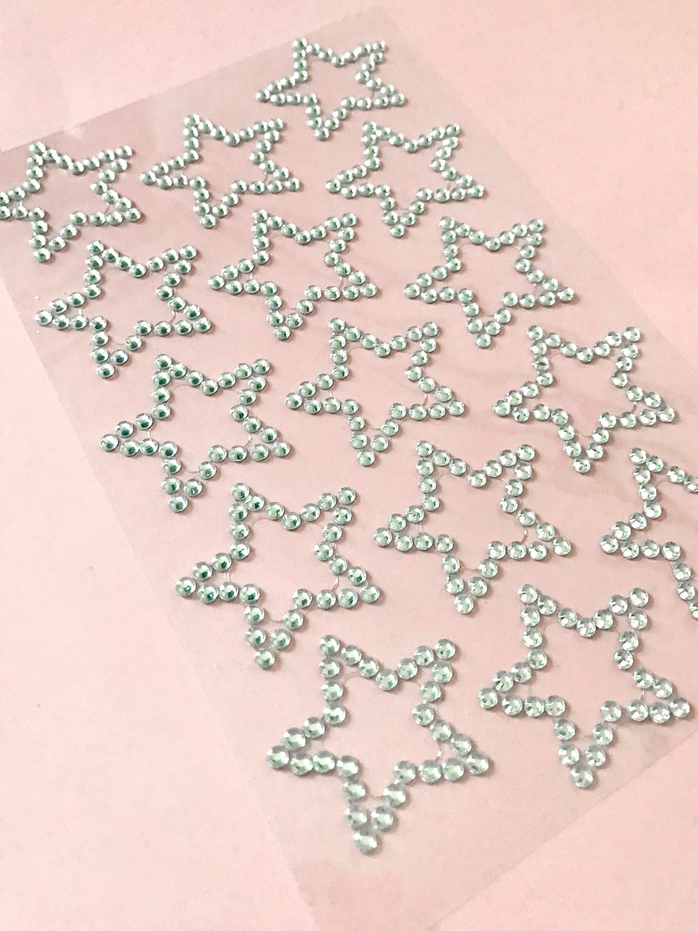 6 Adesivi Stella Strass Per Auto - Decorazioni Scintillanti Per Carrozzeria, Telefono, PC