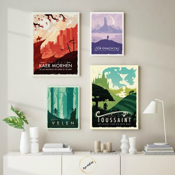 The Witcher Locations Canvas Poster Wall Art Decor Uk - At Home Decor Locations The Witcher Locations Canvas Poster Wall Art Decor Uk - At Home Decor Locations