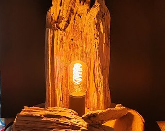 Lampe en Bois flotté