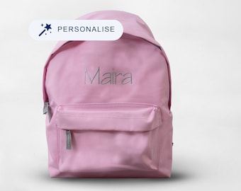 Personalised Children's Backpack/Book Bag With Large Front Pocket - 12 Litre Capacity - Personalised Children's School Bags Boys & Girls Bag