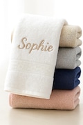 Personalised Towels Custom Embroidery 100% Egyptian Cotton Premium 600gsm Towels, Super Soft & Water Absorbent Luxury Hotel Quality Towels
