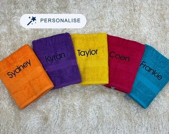 Personalised Towels Custom Avant Embroidery 100% Egyptian Cotton Premium 600gsm Towels Soft & Water Absorbent Luxury Hotel Quality Towels