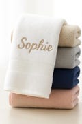 Personalised Towels Custom Embroidery 100% Egyptian Cotton Premium 600gsm Towels, Super Soft & Water Absorbent Luxury Hotel Quality Towels