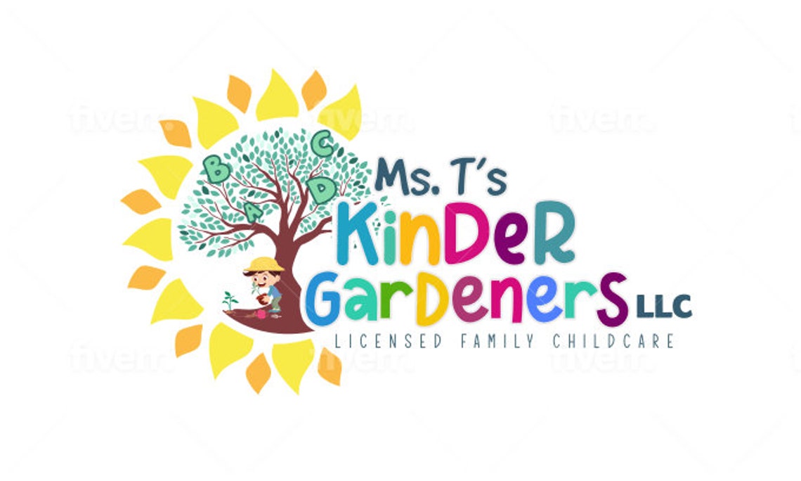 Logotipo de la guardería para niños 3 diseños Etsy México