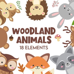 Garderie pour enfants Garde d’enfants Garde d’enfants Tout-petits Animaux des bois Clipart