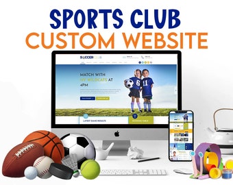 Sports Soccer, Basketball, Swimming, Tennis, Badminton Website Design - Wordpress - without domain name and hosting