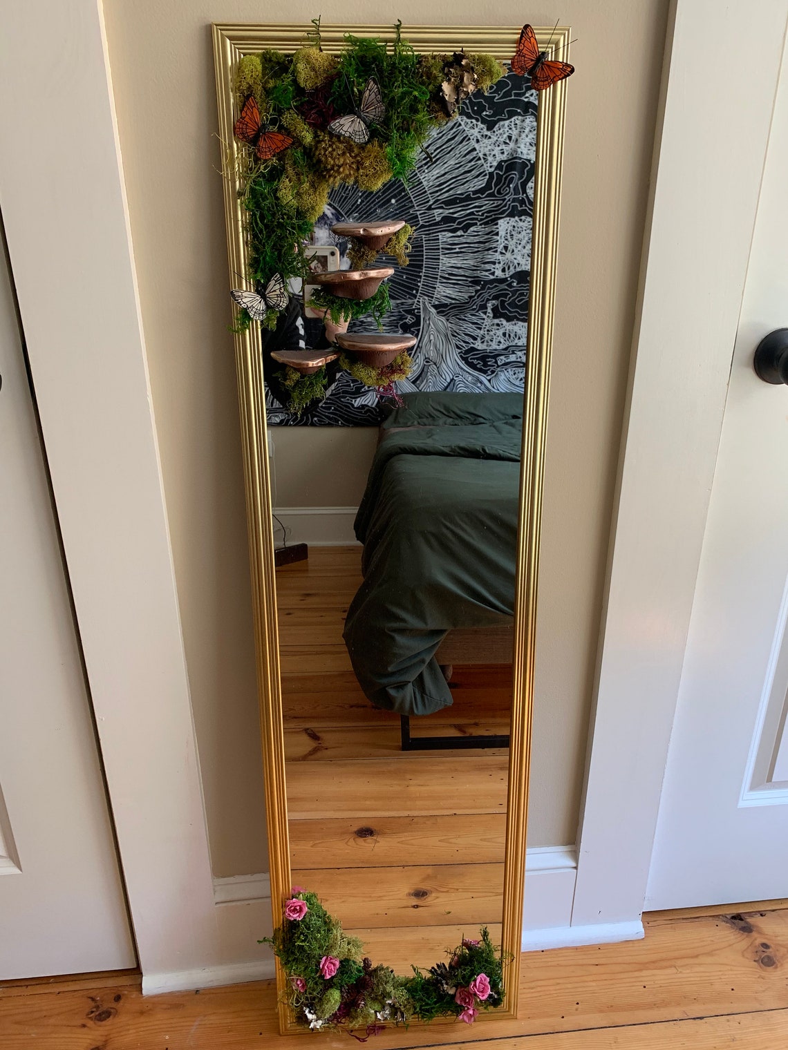 Fantasy Shelf Mushroom Mirror Etsy