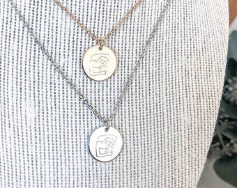 Mom Necklace | Mama Necklace | Motherhood | New Baby Gift | Mother's Love |  Silver Necklace | Gold Necklace | Perfect Gift for Mom