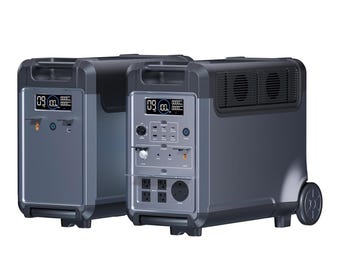 3600W Portable Power Station with Extra Battery, 3840Wh LiFePO4 Battery, 3600W Electric Solar Generator for Garage, Home, Camping, RVs