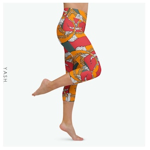 Abstract All-Over Print Leggings for Women | High-Quality Yoga Pants | Soft, Stretchable Activewear