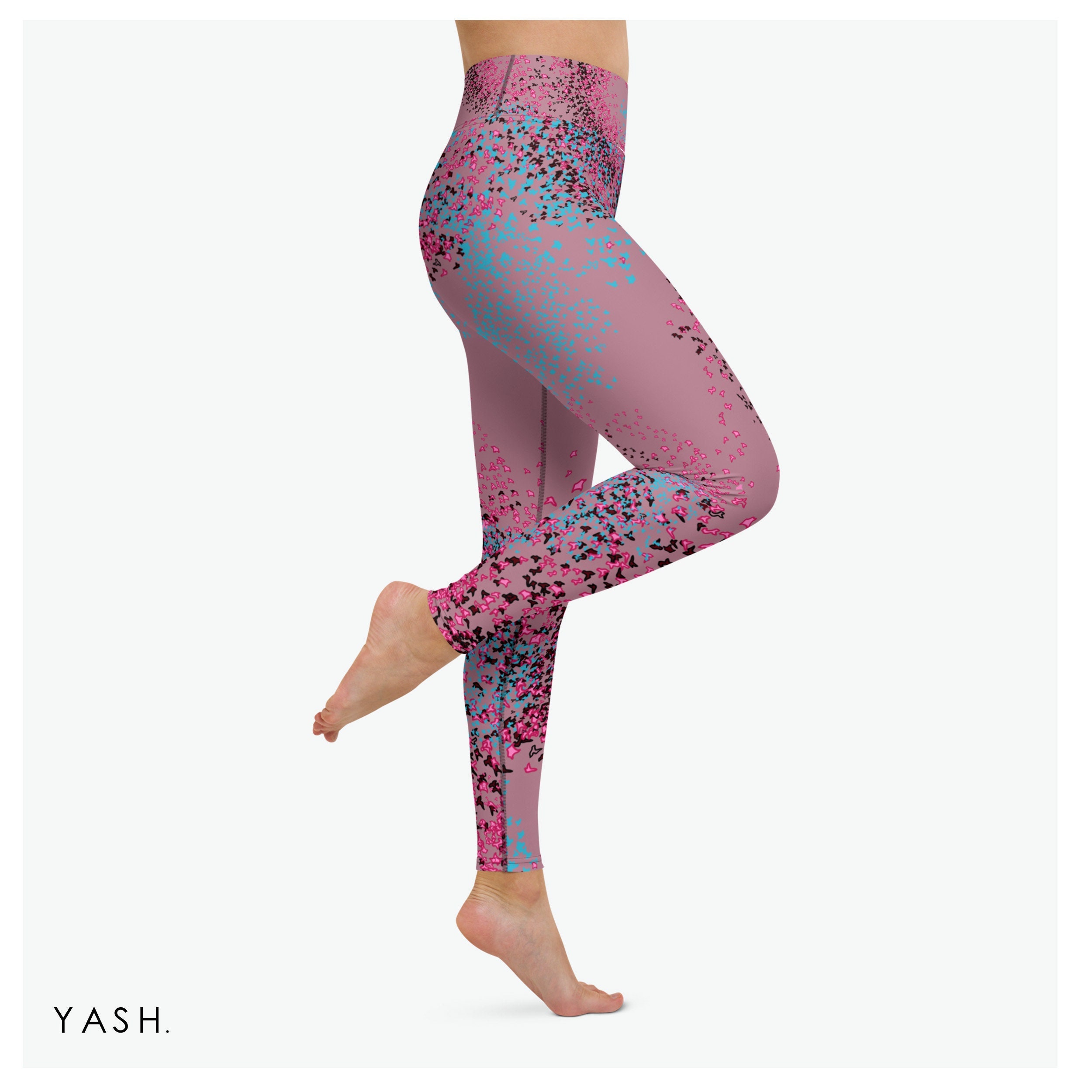 Neon pink workout clearance leggings