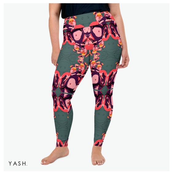 High Raised Waistband Leggings, Plus Size Leggings for Women, XL Sizes  Printed Yoga Bottoms, Yoga Leggings for Extra Large Ladies -  Canada