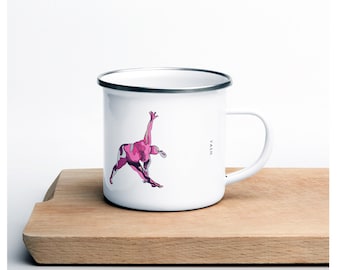 Tiny Mug, Triangle Yoga Pose, Tiny Coffee Mug For Tiny Dancers, Morning Mug