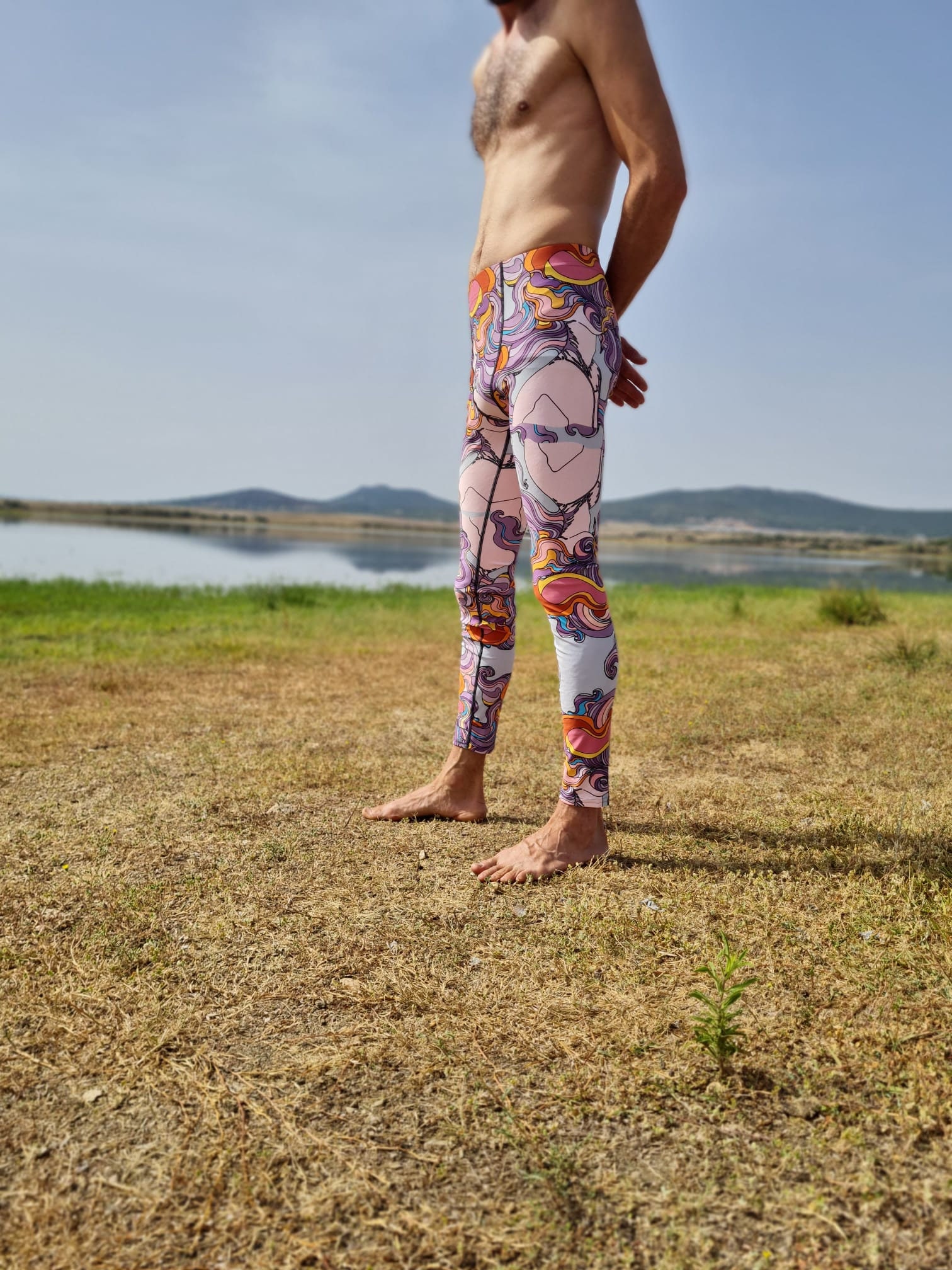 Short Homme Traditionnel Iyengar - Coton Bio Gris - Vêtements de yoga Homme  - Coton Bio