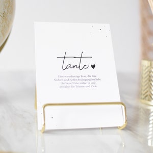 Definition Tante | Grußkarte zum Verschenken | Geschenkidee | Dekoidee |  Weihnachtsgeschenk | Geburtstagskarte