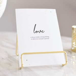 Definition Love | Grußkarte zum Verschenken | Geschenkidee | Dekoidee |  Weihnachtsgeschenk | Geschenk zum Jahrestag
