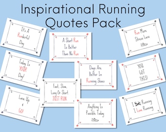 Inspirational Running Quotes, Motivational Quote Printable, Gift For Runner, Jogging Wall Art, Exercise Print, Digital Download