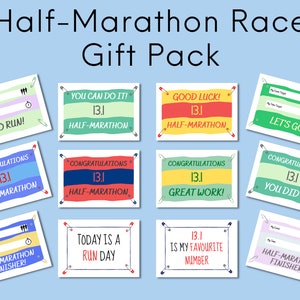 Halbmarathon Race Geschenkpackung, Laufgeschenk, Halbmarathon druckbar, Läufer Wandkunst, Motivierende Zitate, Digitaler Download