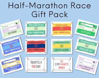 Half Marathon Race Gift Pack, Running Gift, Half Marathon Printable, Runner Wall Art, Motivational Quotes, Digital Download