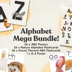 JUMBO Learn the Alphabet Bundle - Flashcards and Posters