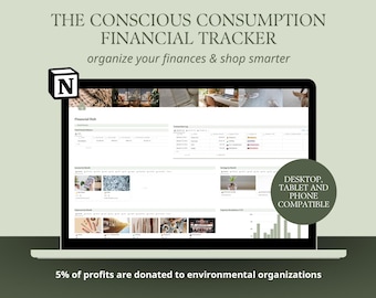 Bewusster Konsum Finaneller Tracker | Notion Template, Notion Financier Tracker