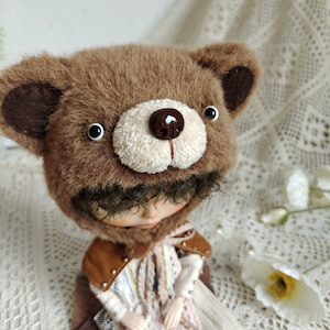 Blythe hats,diandian hats,BJD hats,Qbaby hats,Doll colthes,Animal shape hats,doll handmade hats