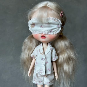 Blythe Long sleeved pajamas, Bjd short sleeved pajamas Doll Clothes,Azone doll hand made clotehs