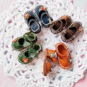 Zestaw DIY: buty Blythe/Mary Jane z samouczkiem wideo, dostępne w 19 kolorach, buty DIY OB22, OB24, ręcznie robione buty dla lalek w kwiaty